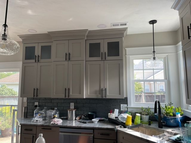 Gray Cabinets in the Kitchen — Virginia Beach, VA — Harbour View Kitchen, Bath, & Flooring