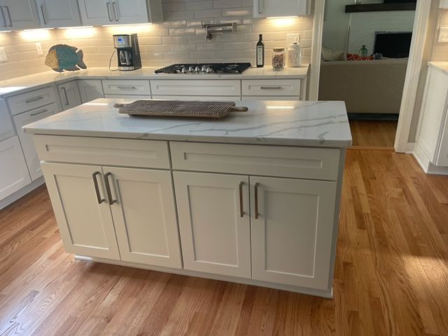 White Cabinets — Virginia Beach, VA — Harbour View Kitchen, Bath, & Flooring