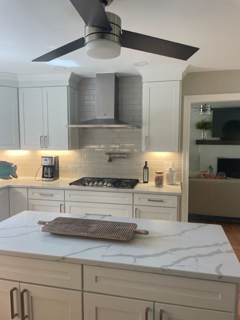 New White Kitchen with Countertops — Virginia Beach, VA — Harbour View Kitchen, Bath, & Flooring