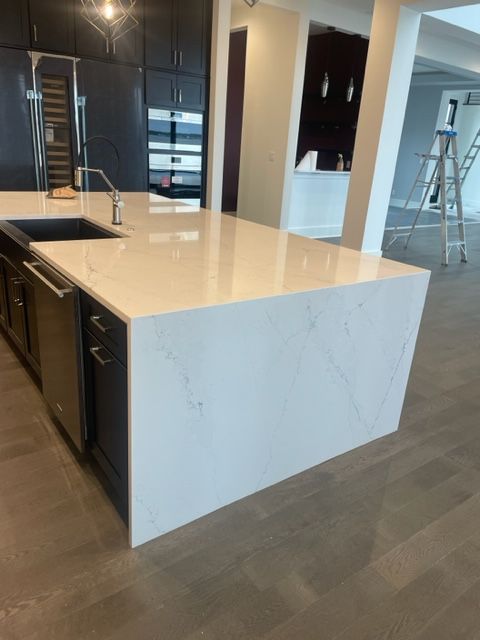 White Countertops — Virginia Beach, VA — Harbour View Kitchen, Bath, & Flooring