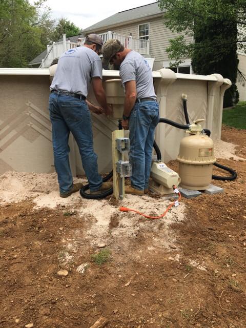 Man Installing Generator — Shrewsbury, PA — Grace Electric & Services