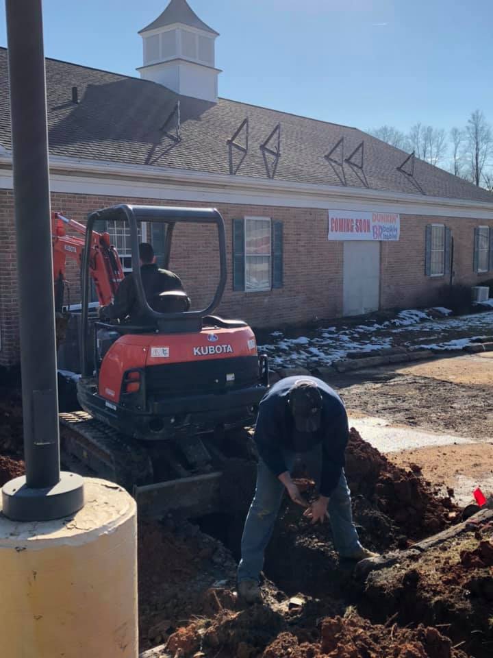 Man Using Excavator Truck — Shrewsbury, PA — Grace Electric & Services