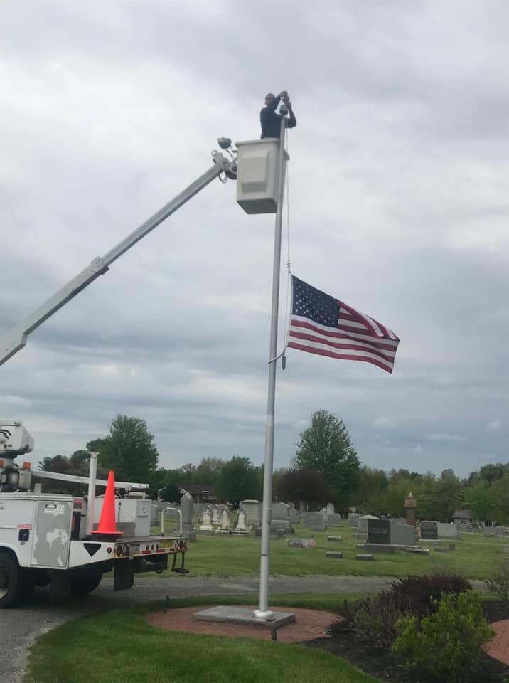 Flag Pole Repair — Shrewsbury, PA — Grace Electric & Services