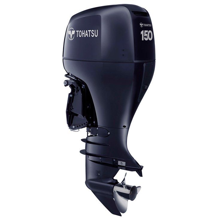 a tohatsu outboard motor is shown on a white background