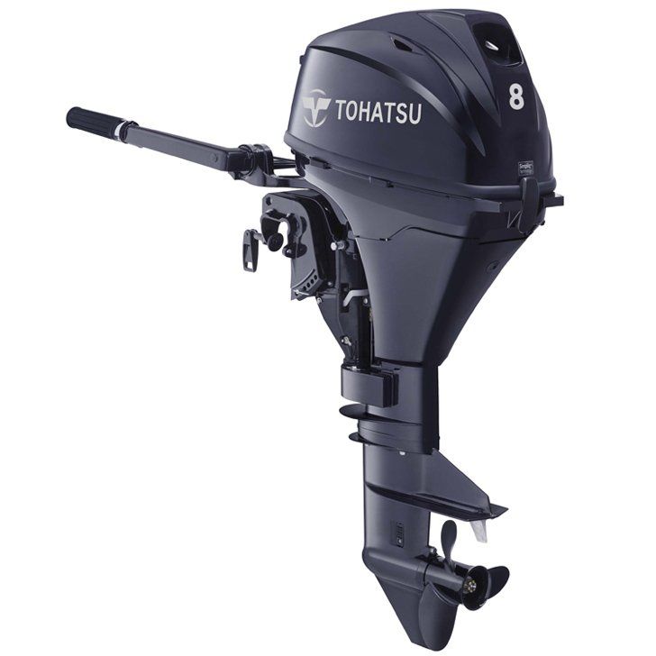 a tohatsu outboard motor is shown on a white background