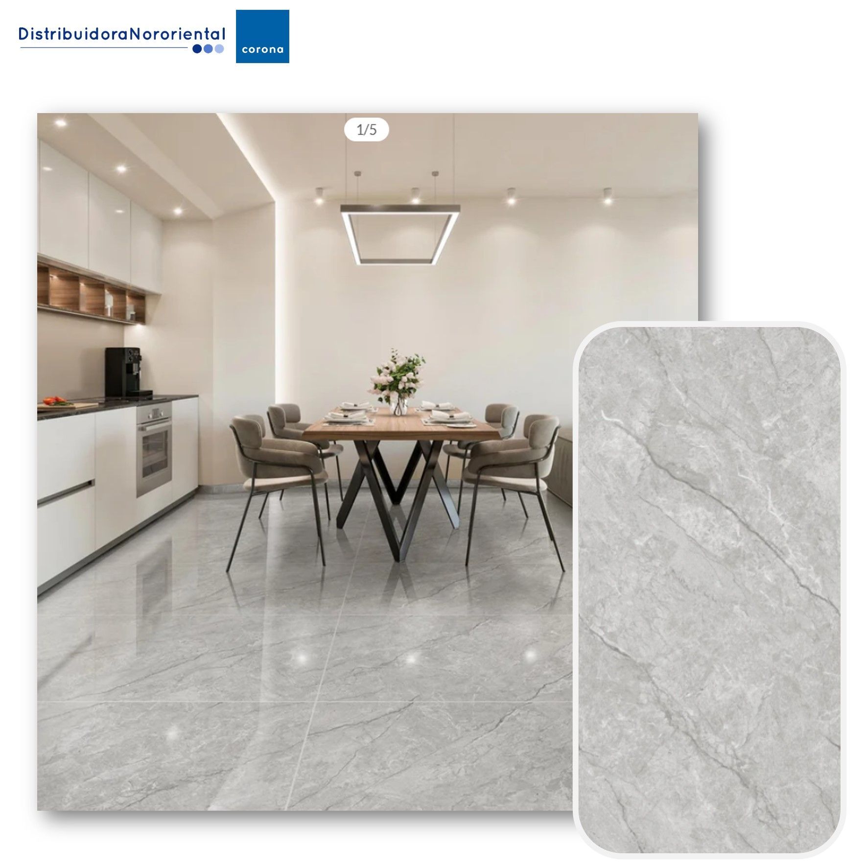 Porcelanato Brillante Corona Absolute