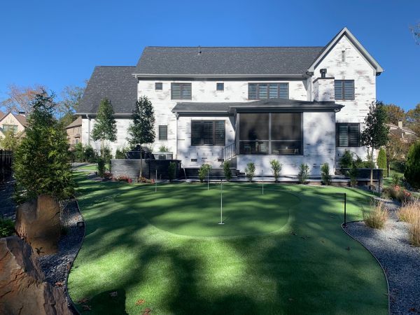 Big House With Golf Lawn — Matthews, NC — Artificial Turf Products