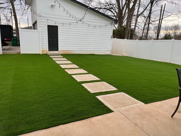 Lawn With Square Tiles — Matthews, NC — Artificial Turf Products