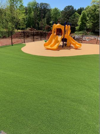 Yellow Playground — Matthews, NC — Artificial Turf Products