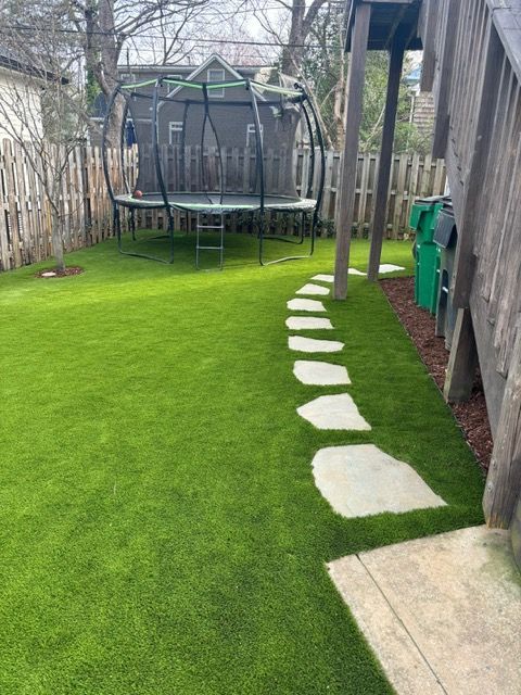 Picture Of Backyard | Matthews, NC | Artificial Turf Products
