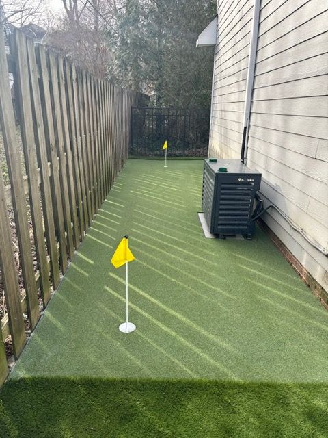 Picture Of Side Of The House | Matthews, NC | Artificial Turf Products