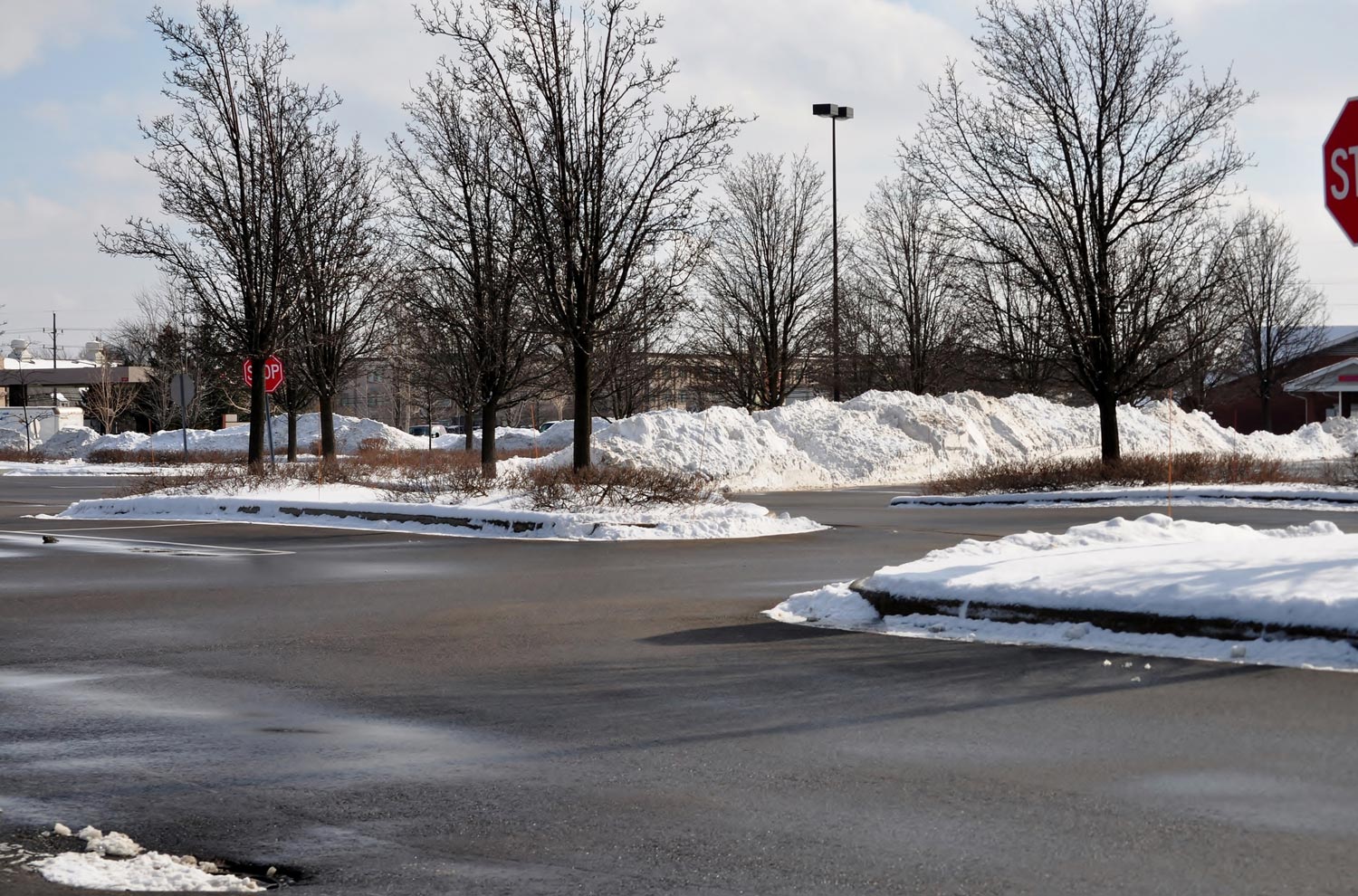 Parking Lot Cleared Of Snow — Olathe, KS — Midwest Snow and Lawn