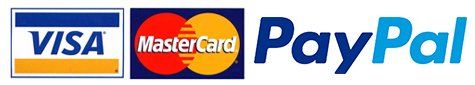 VISA MASTERCARD PayPal logos