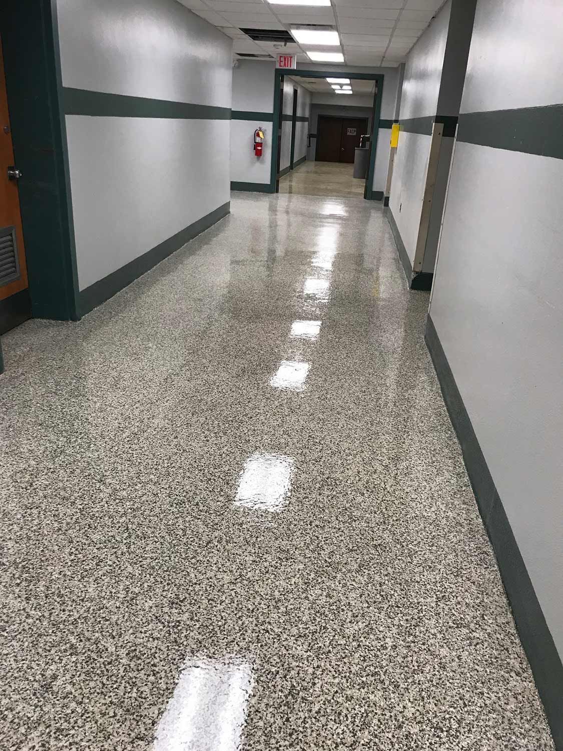 Epoxy Flooring of Hallway — Oceanside, NY — Industrial Floorworks