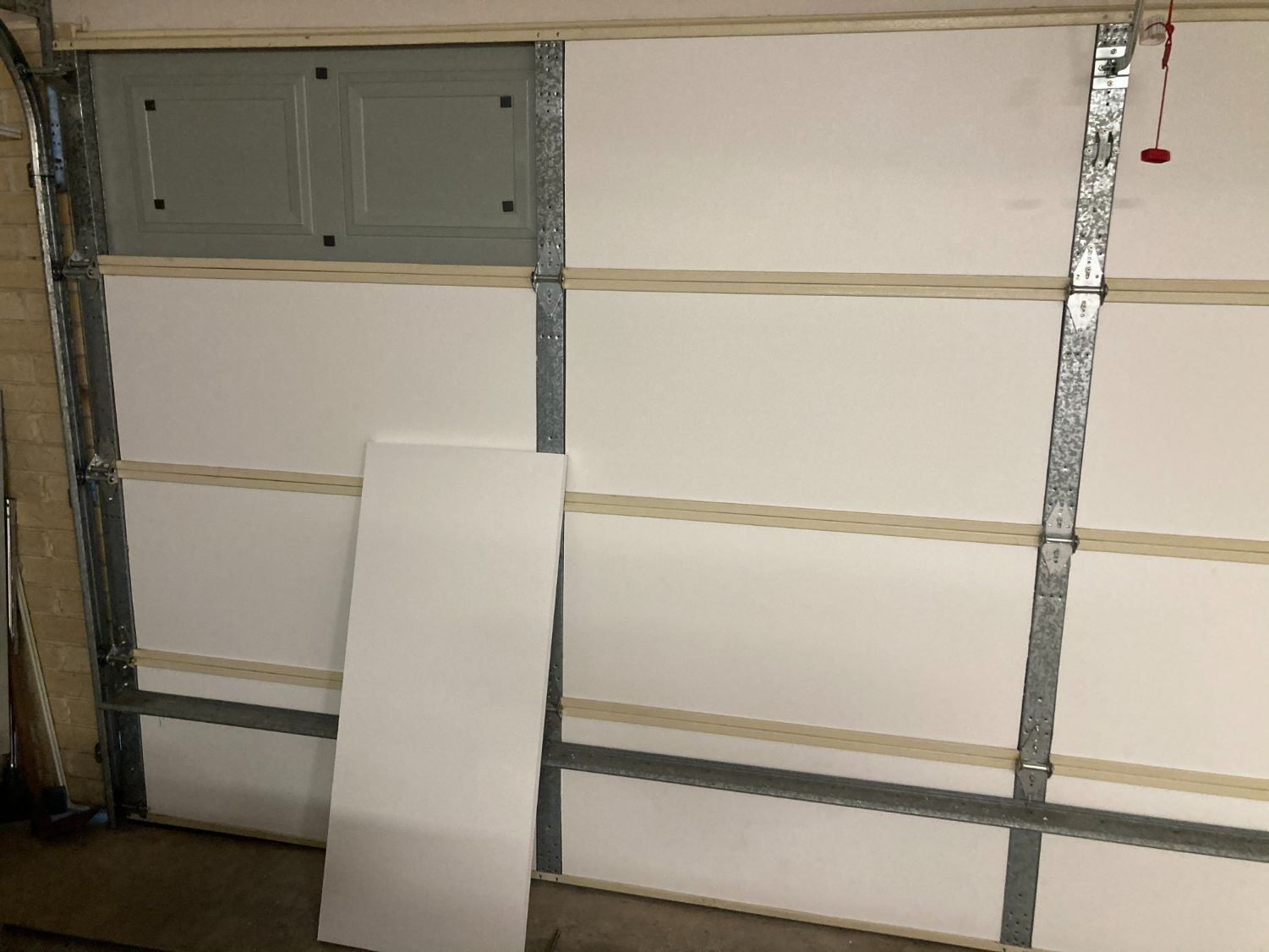 Garage Door Panels Insulated With White Foam — Duncan's Doors In Highfields, QLD