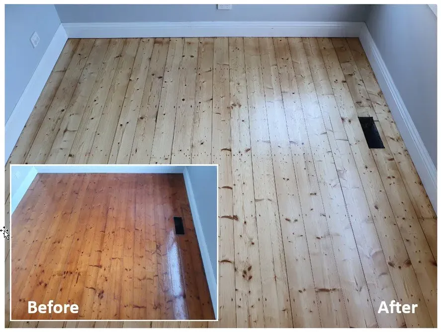 Before and After Baltic Pine — Geelong, VIC — Fine Finish Floors
