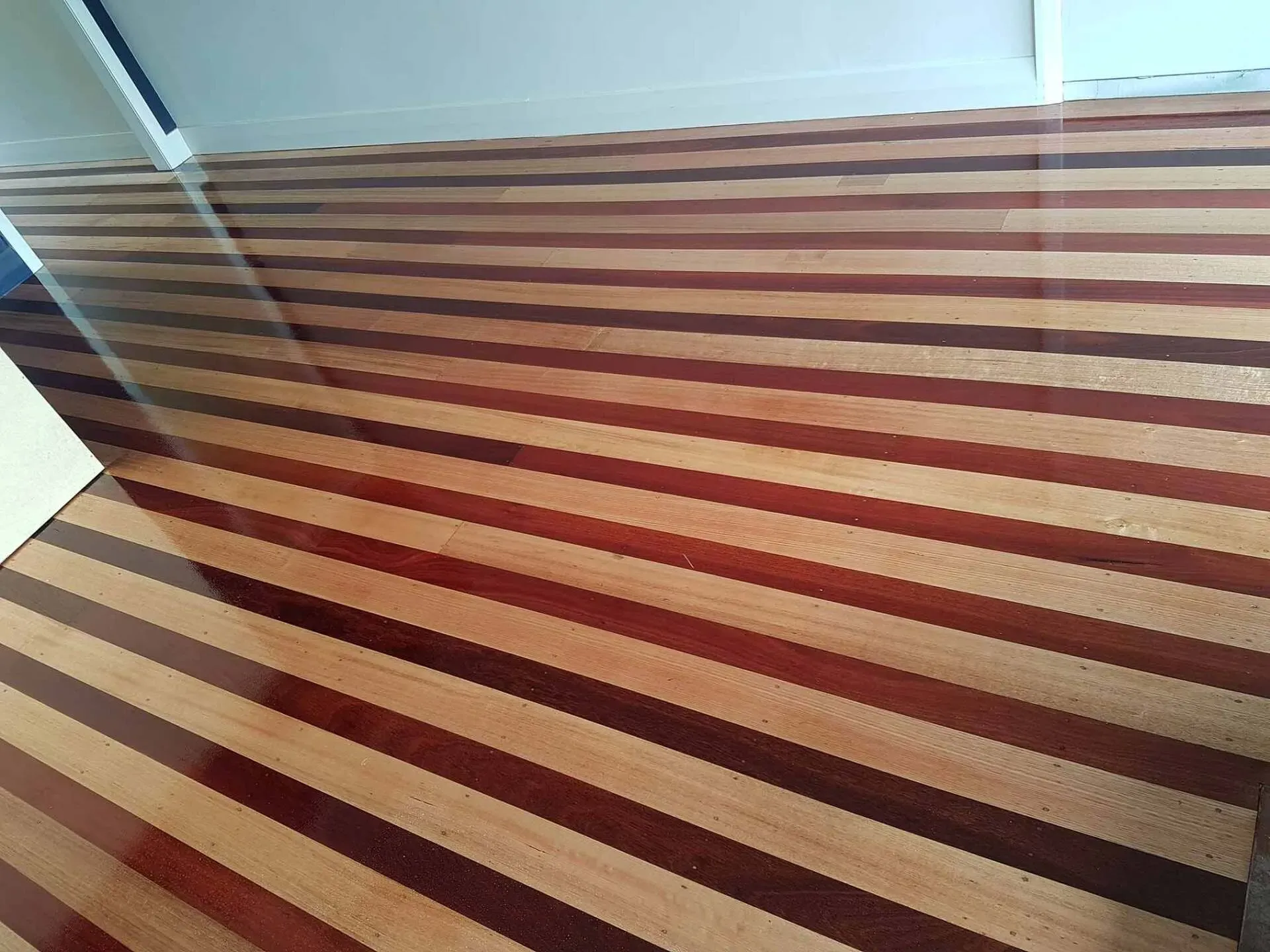 Mix Hardwood and Redwood Close Up — Geelong, VIC — Fine Finish Floors