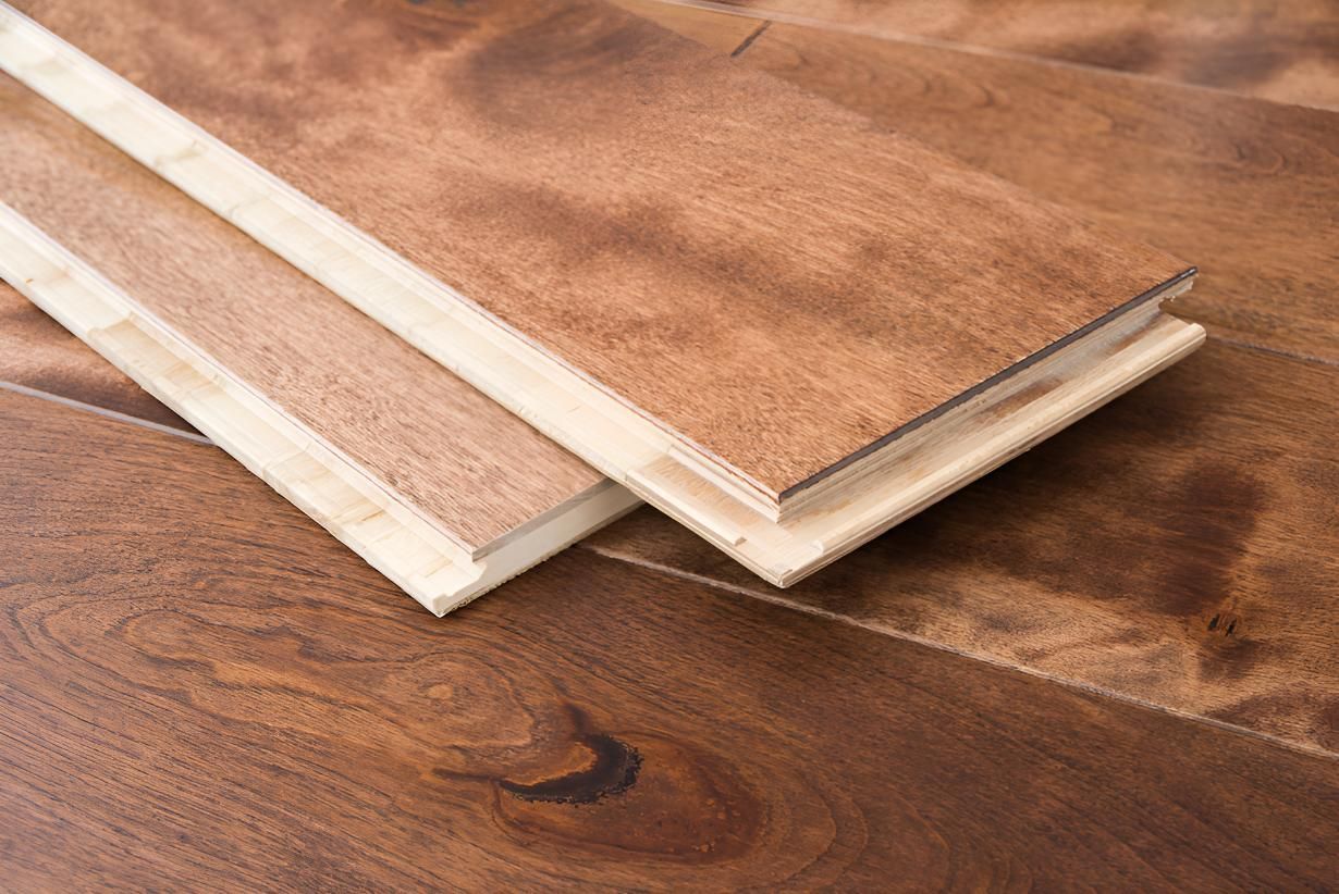 Two Pieces of Vinyl Planks Are Laying — Affordable Carpets & Mats in Caboolture, QLD