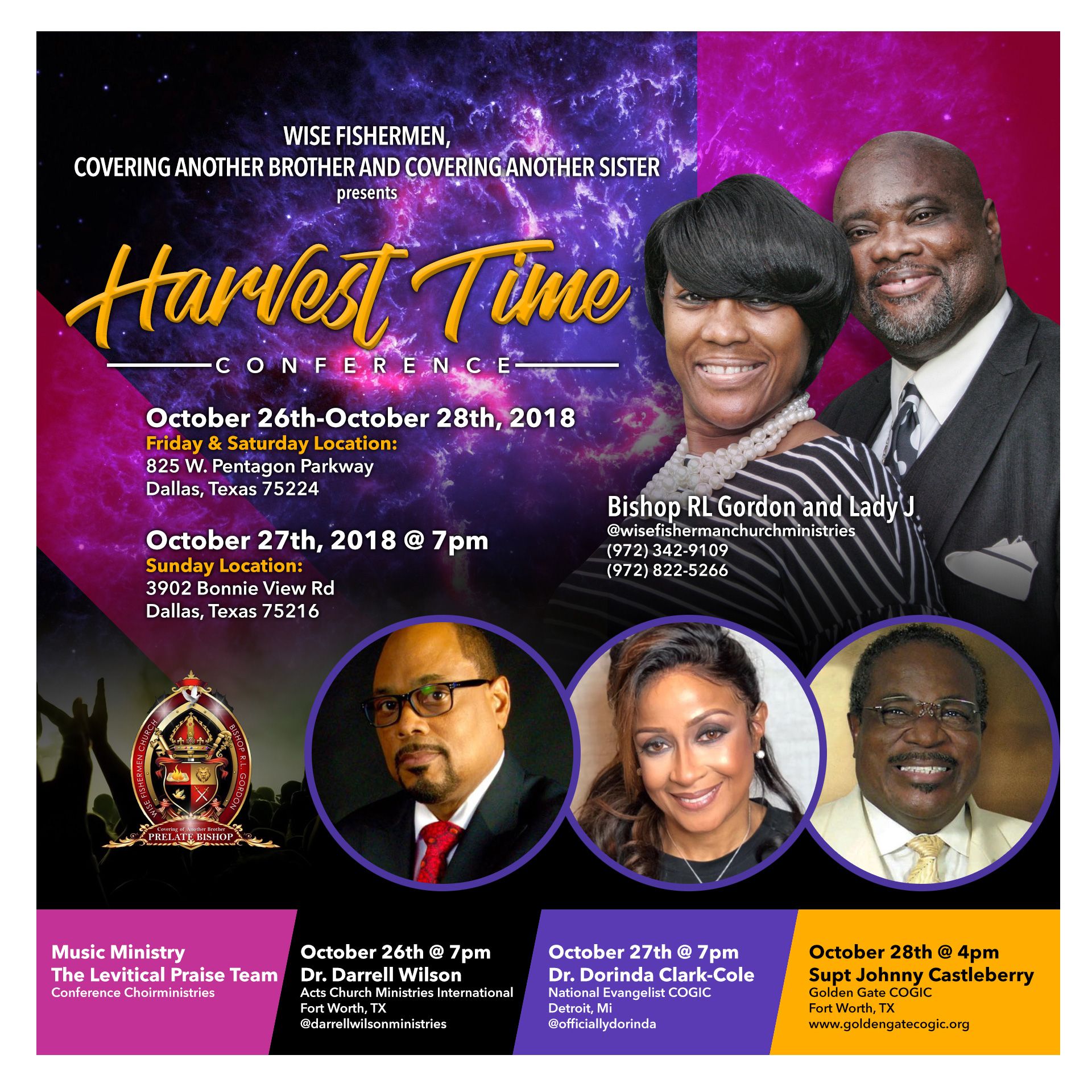 an advertisement for harvest time on october 26th and 27th
