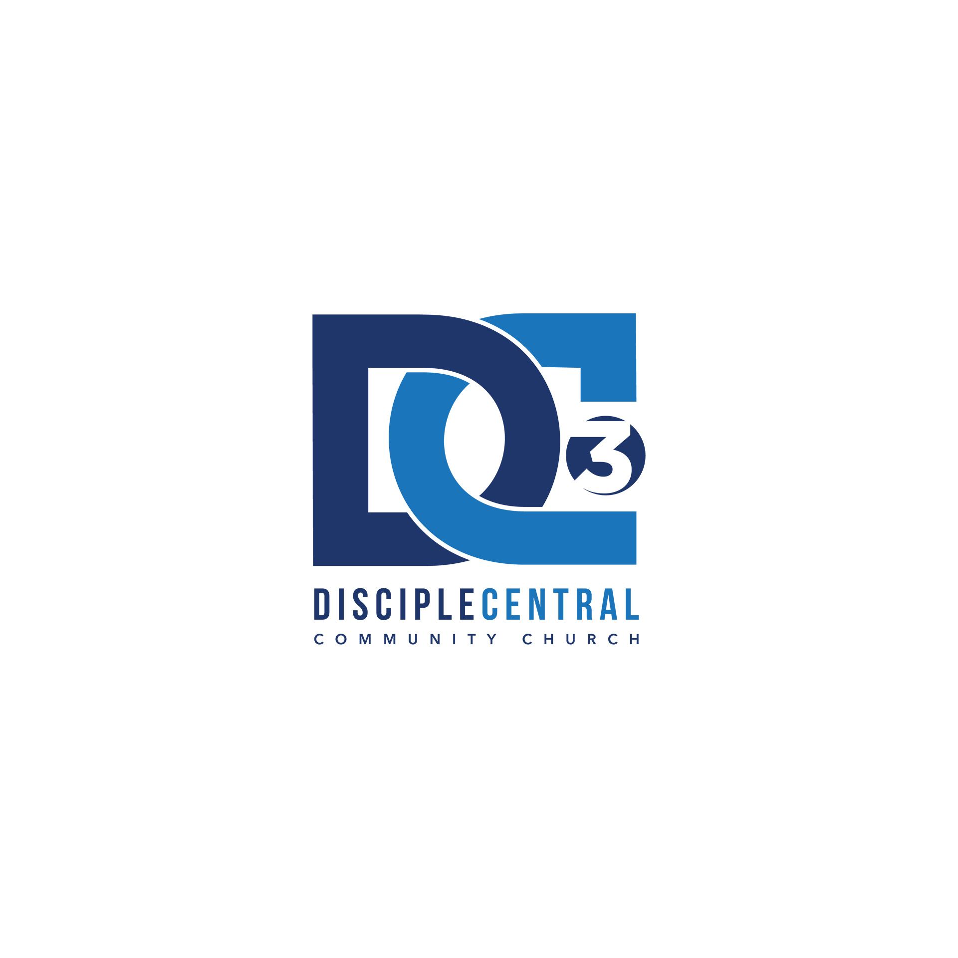 a logo for a church called disciplecentral community church .