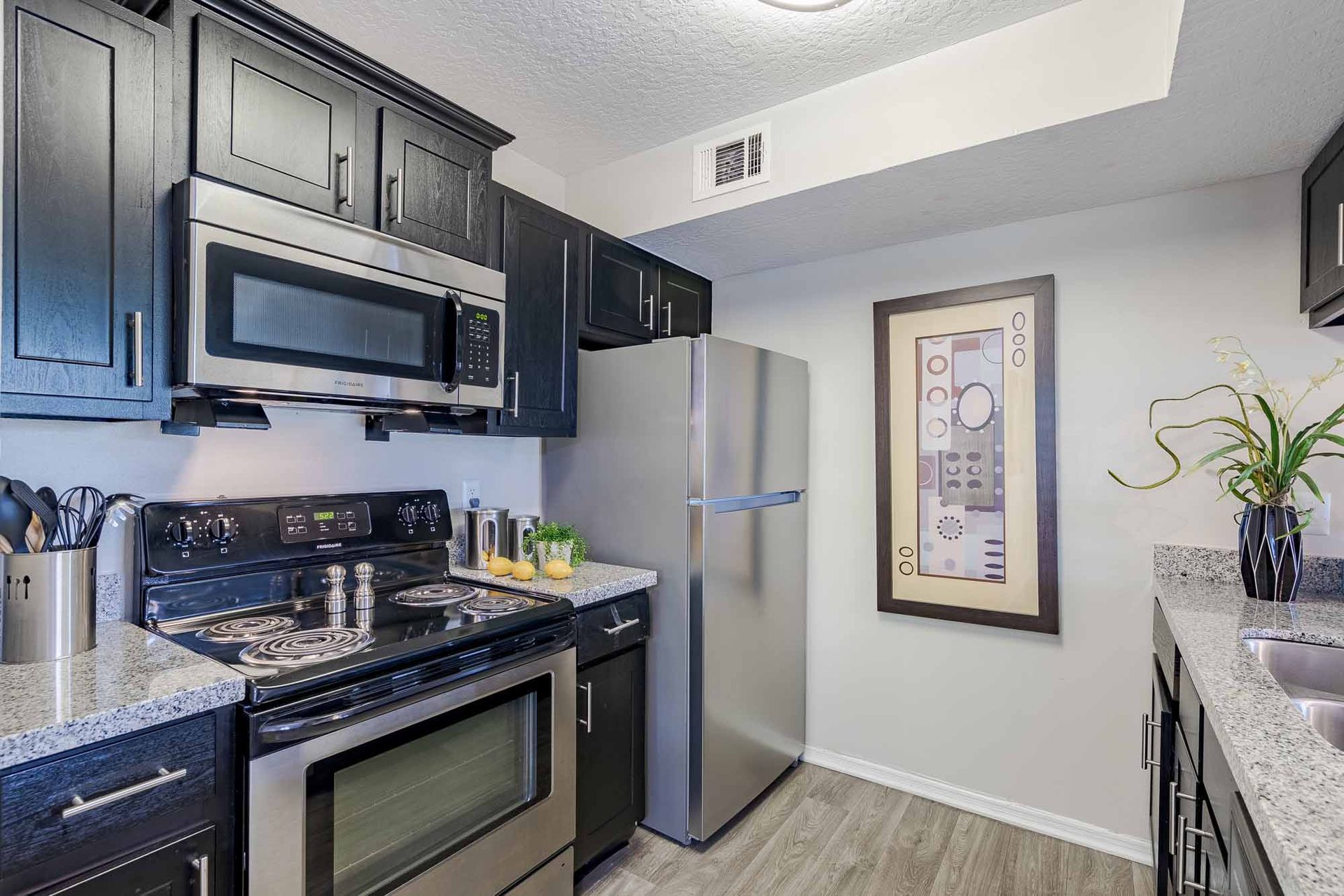 Kitchen at Savannahs at James Landing.