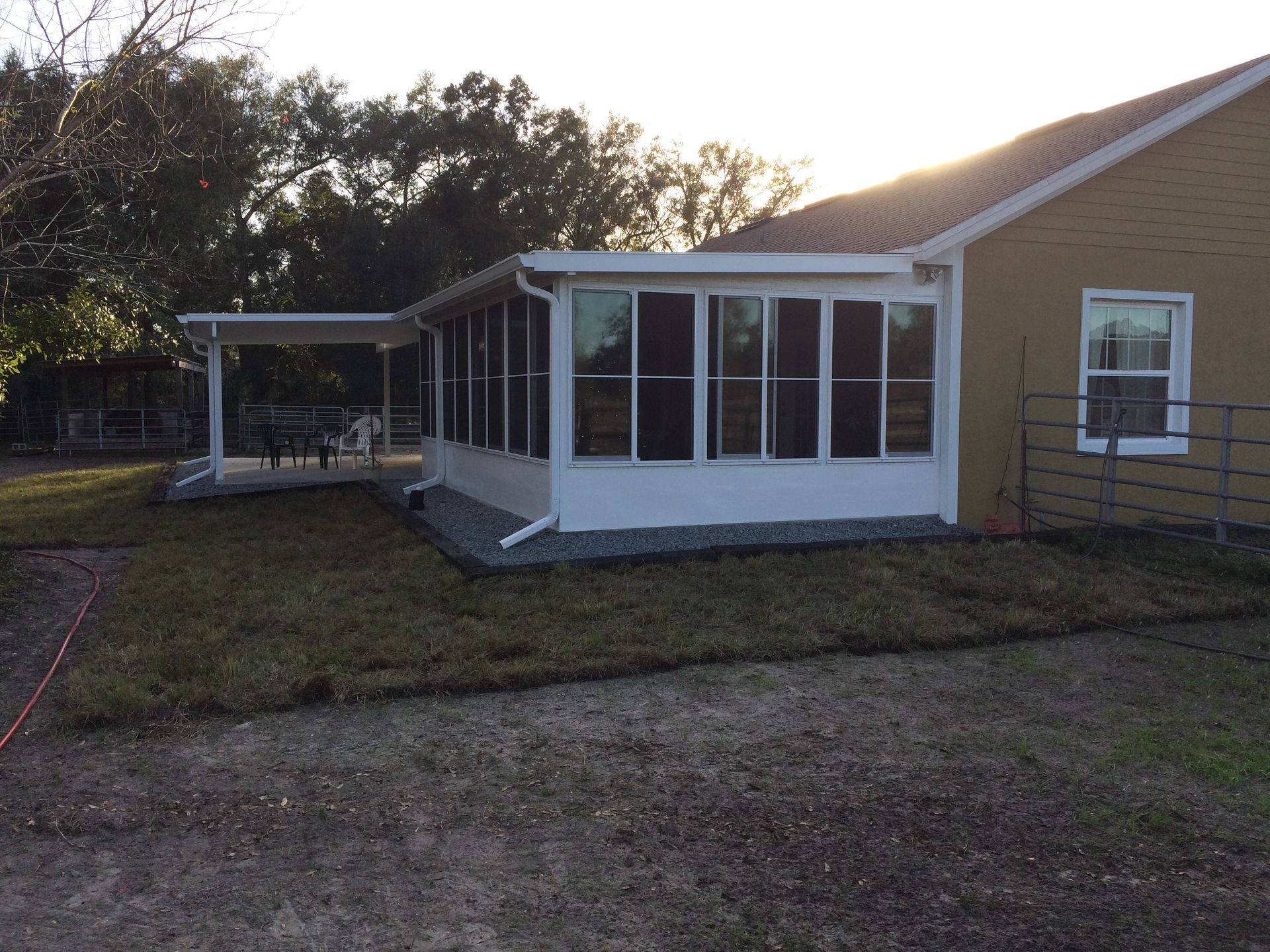 House With Glass Enclosure - DeLand, FL - Phelps Aluminum & Supply LLC