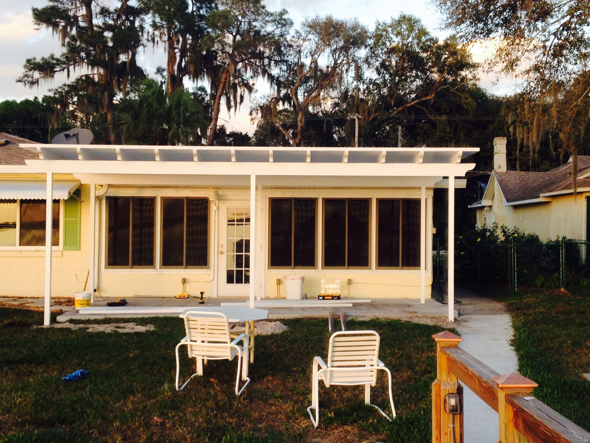 Patio On Backyard - DeLand, FL - Phelps Aluminum & Supply LLC