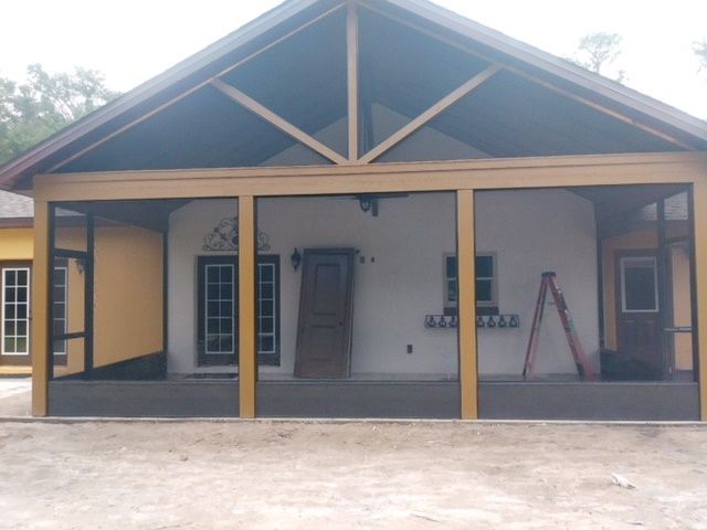 Porch With Ladder - DeLand, FL - Phelps Aluminum & Supply LLC