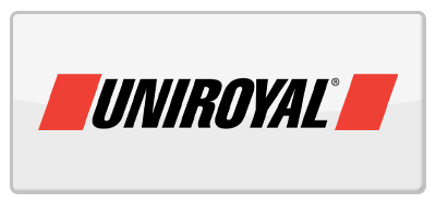 Uniroyal tire logo with black text and red accents.