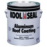A can of kool seal aluminum roof coating on a white background.