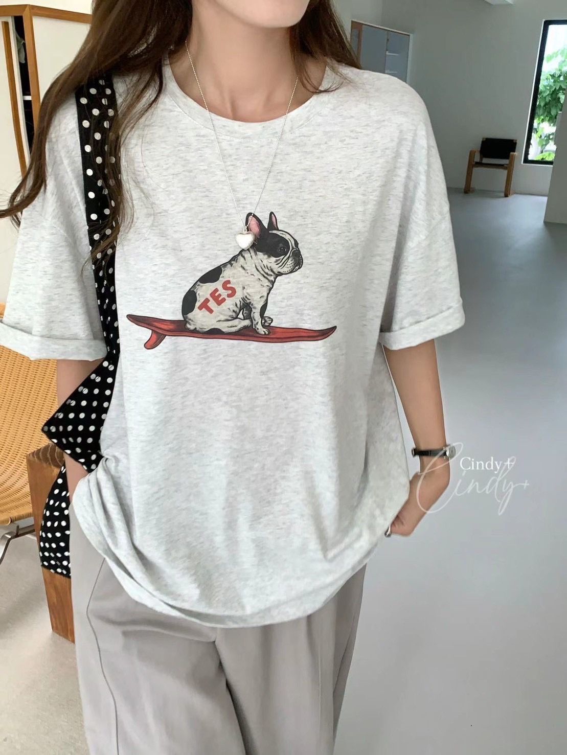 260615淡定沖浪的法鬥犬大版ㄒ恤