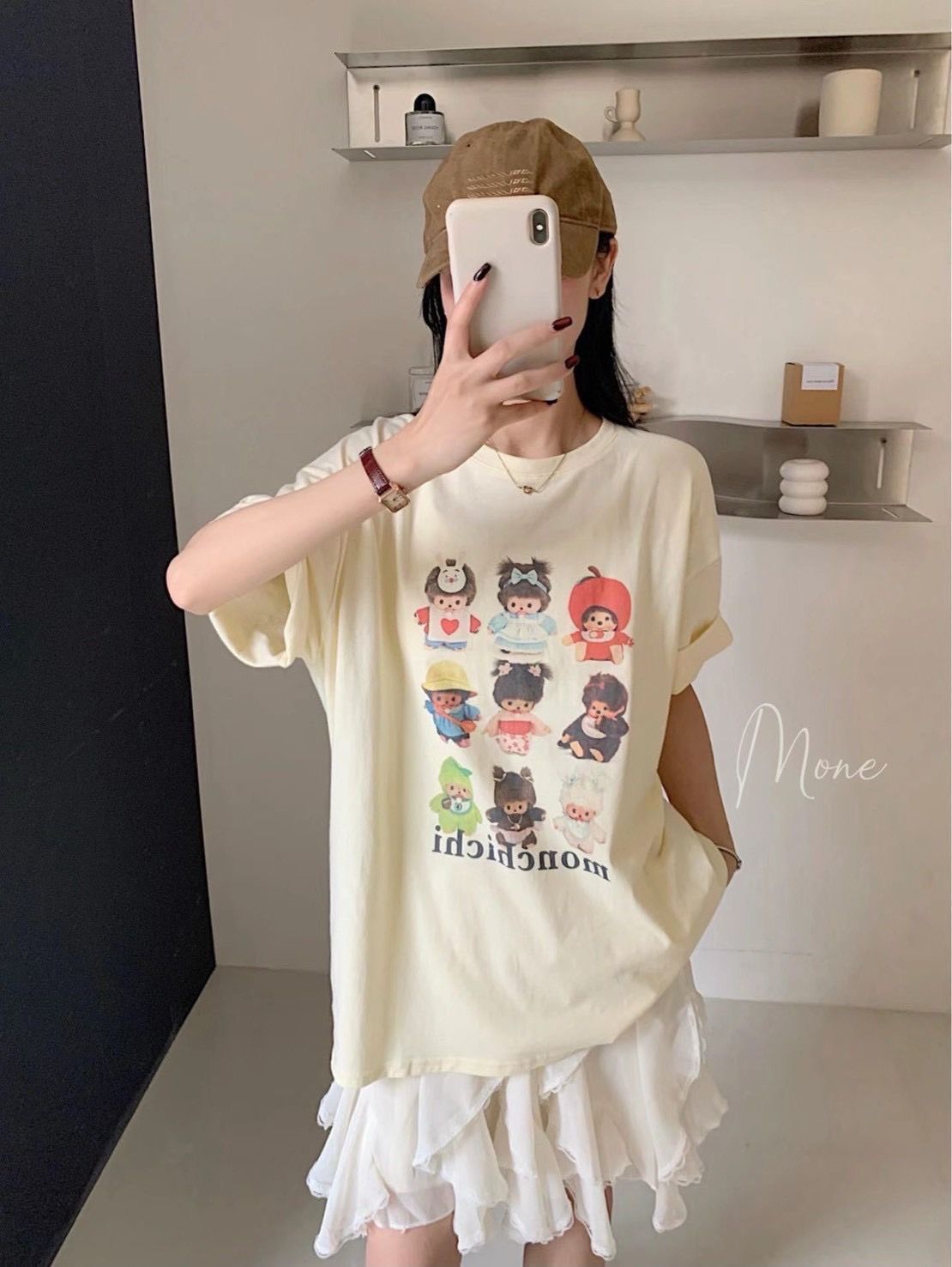 260615經典Monchhichi卡通公仔大版ㄒ恤