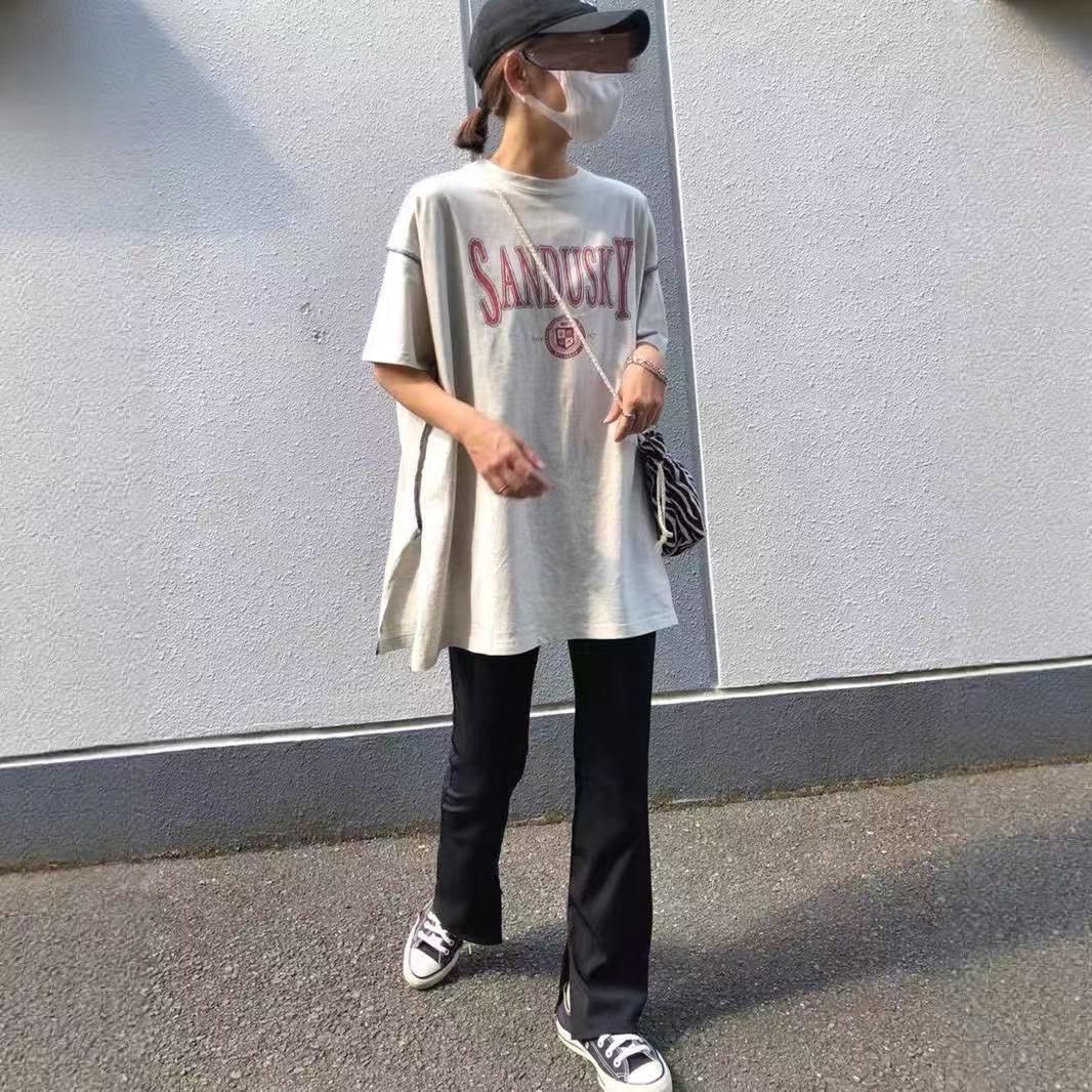 260623Oversize版型美式字母印花ㄒ恤