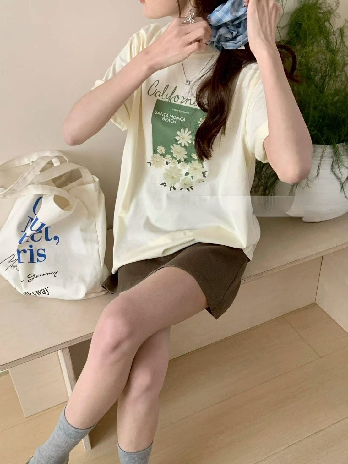 清新小雛菊印花ㄒ恤