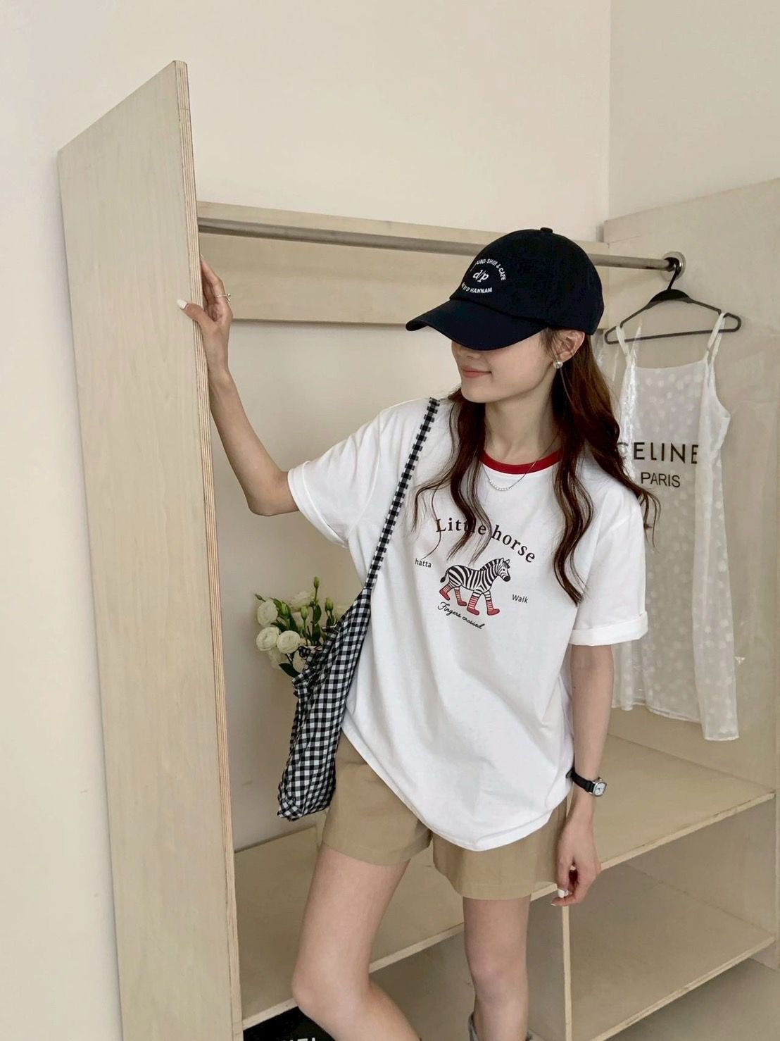 小斑馬撞色ㄒ恤