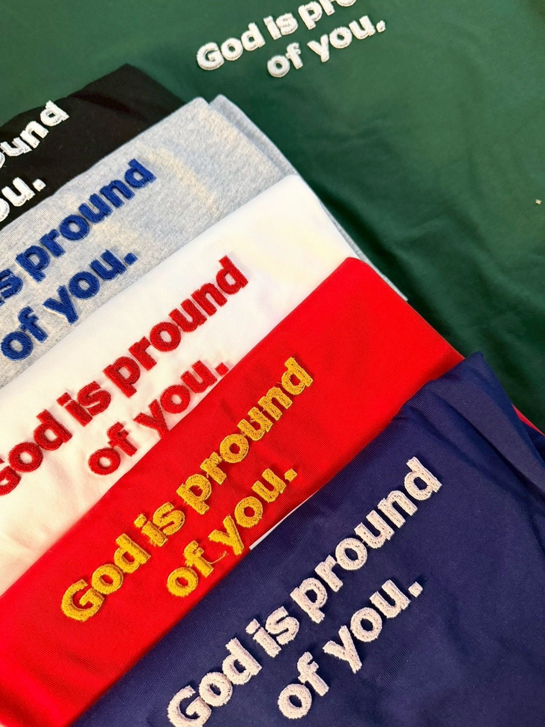 簡單寬鬆刺繡字母ㄒ恤