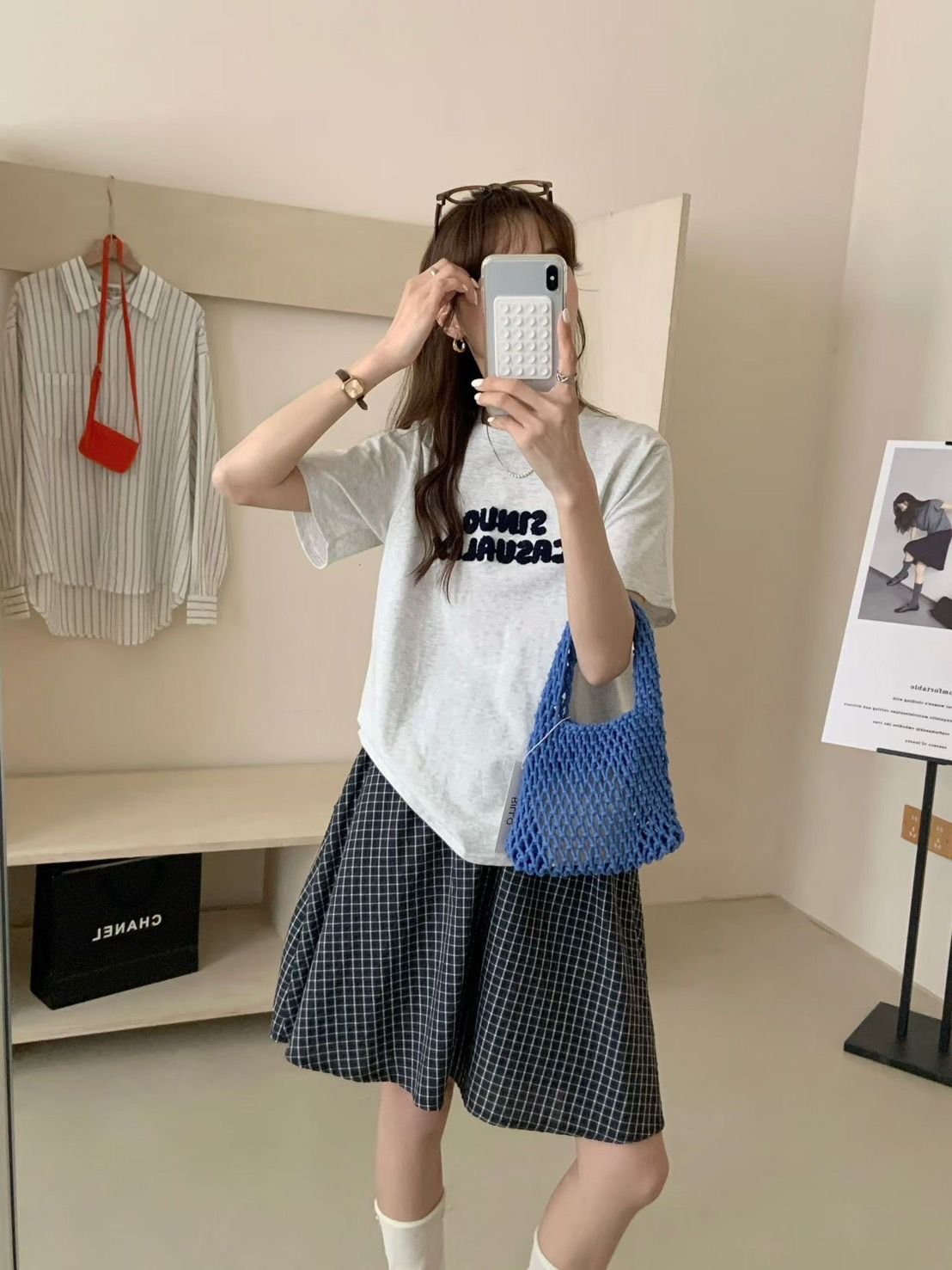 立體毛巾繡字母ㄒ恤