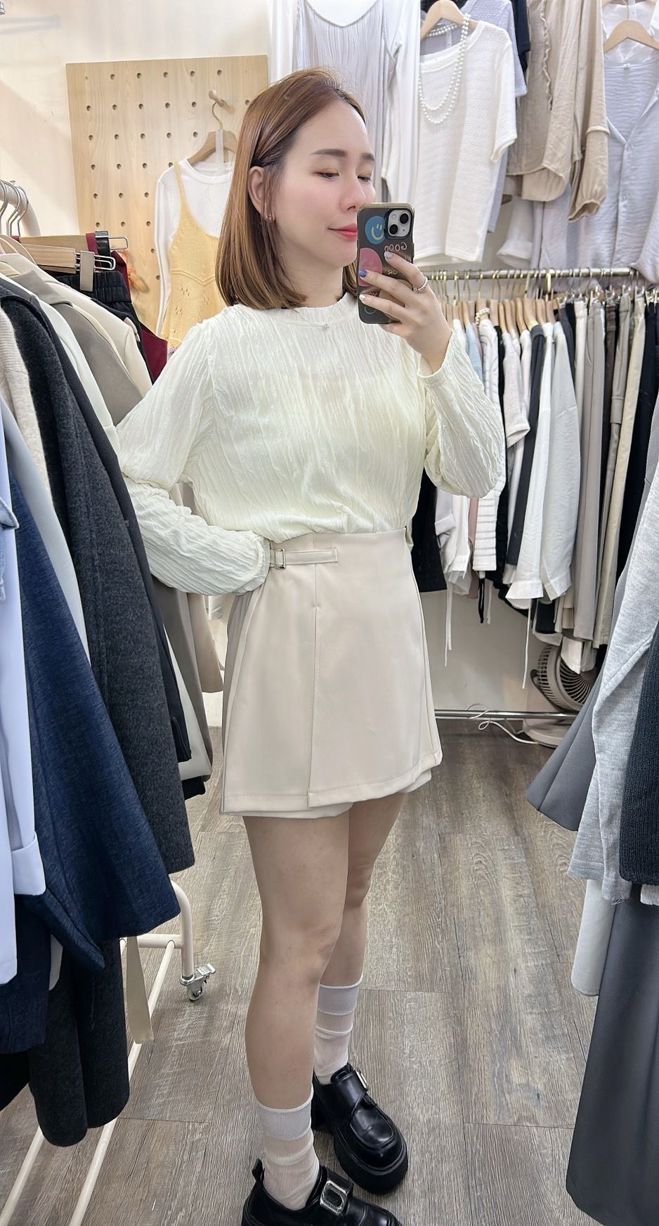 260313西裝布面料超美質感超讚的褲裙