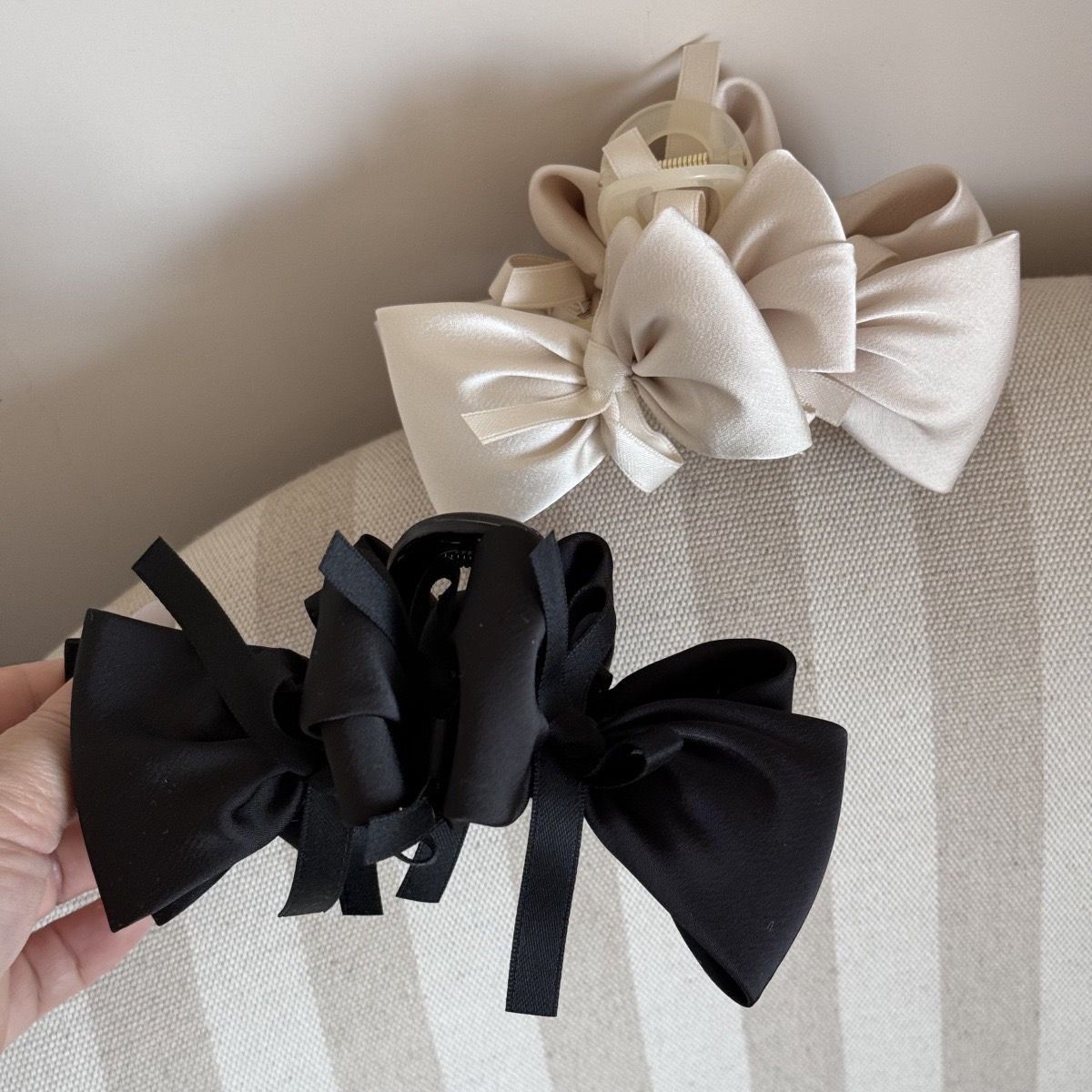 260313甜美雙面蝴蝶結氣質抓夾