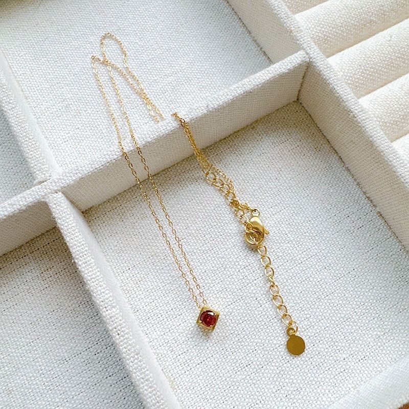 260314立方體閃耀小鋯石項鍊