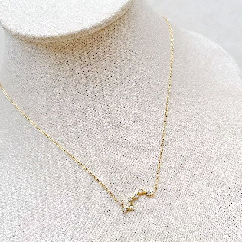 260314簡約線條北斗七星點鑽項鍊