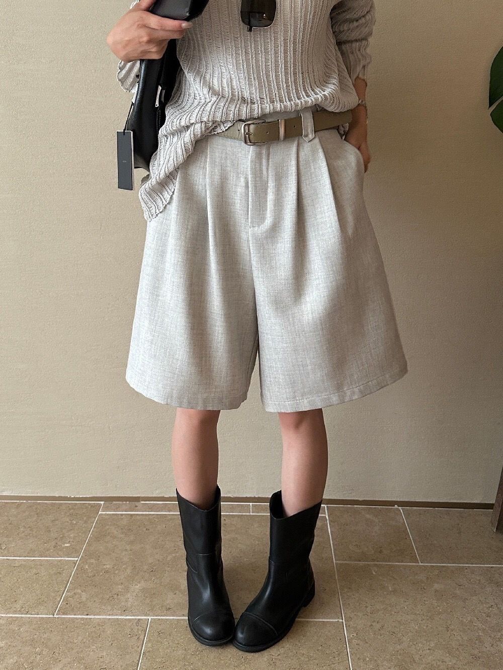 260315正版檸檬家高智能性立裁老錢A字版西裝休閒短褲 （配腰帶）