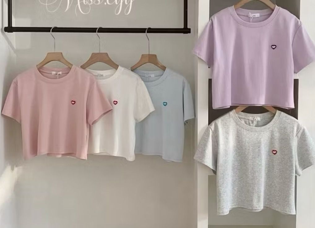 260320短版舒適空氣棉愛心ㄒ恤