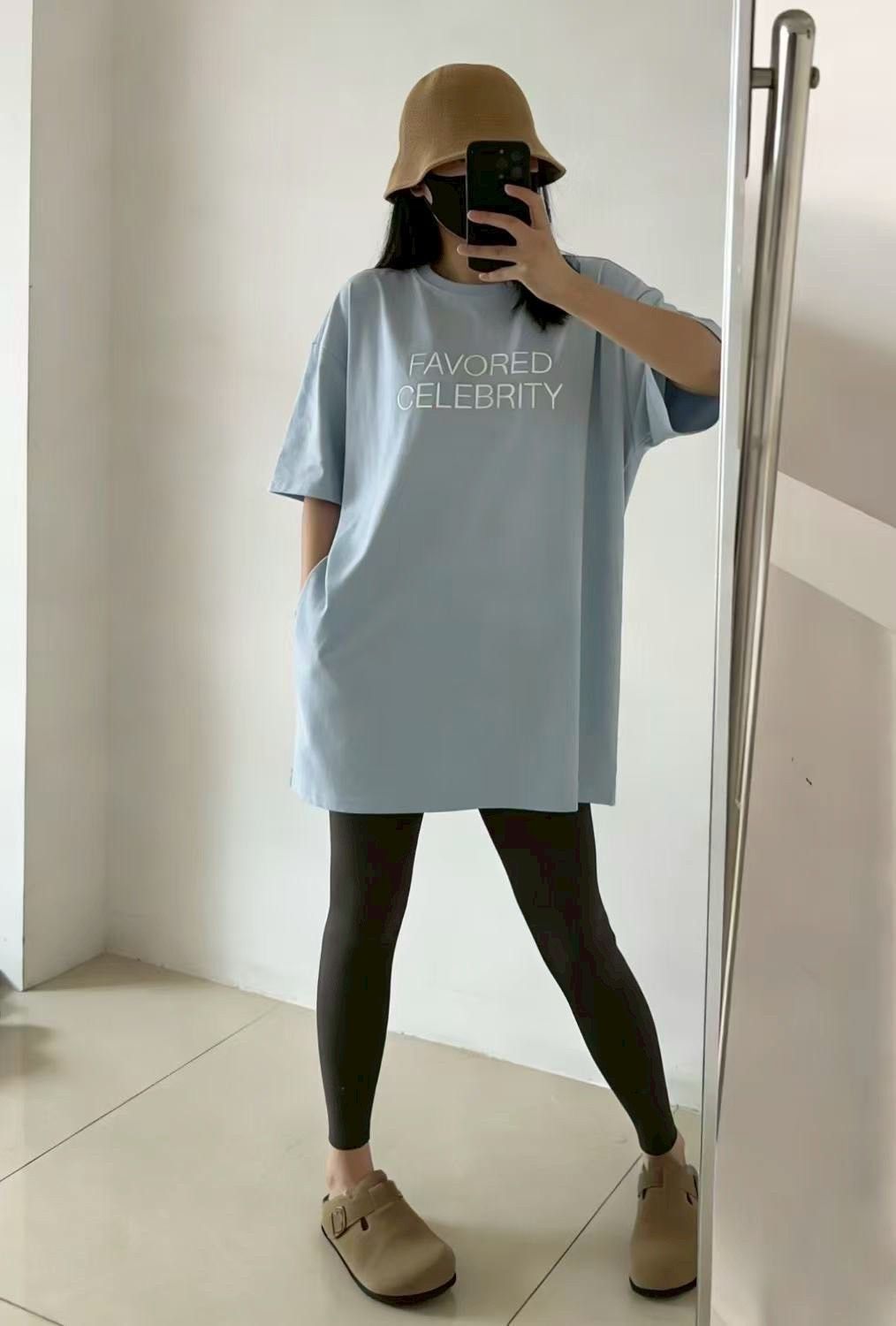 260320刺繡英文字母大Tee （有口袋）