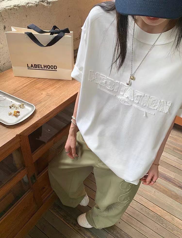 260320韓國高磅水洗棉立體修貼布ㄒ恤