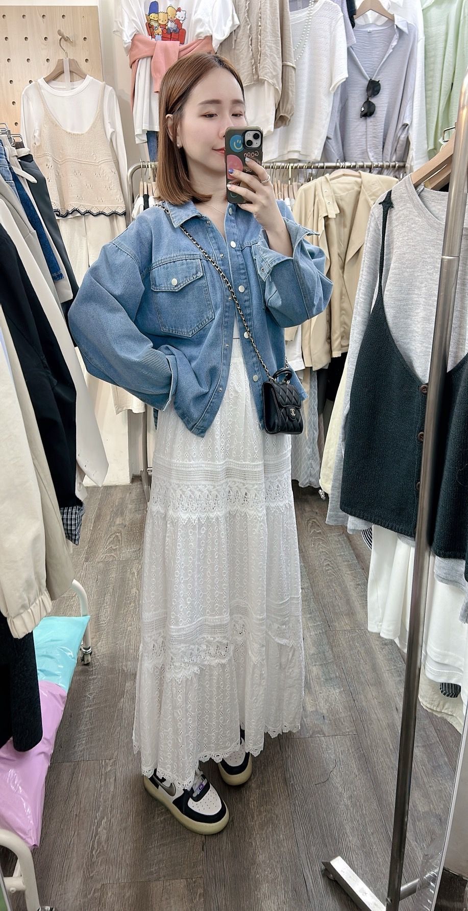 260321棉質燒花超美長裙