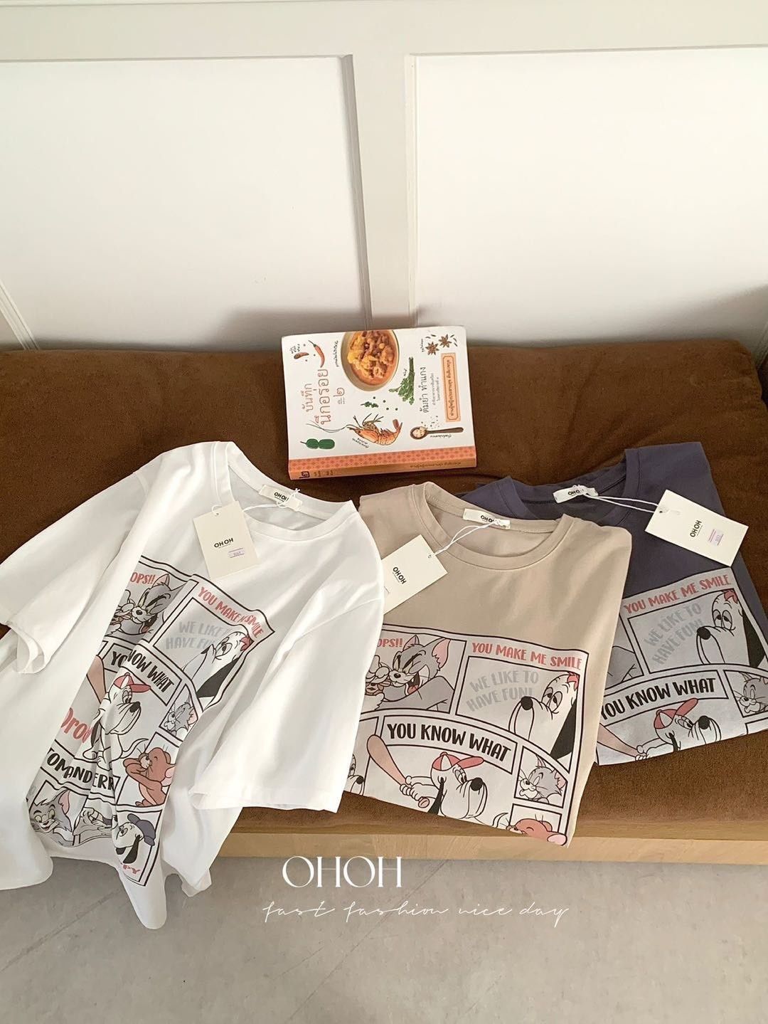 260322漫畫感上身復古連環畫卡通印花ㄒ恤