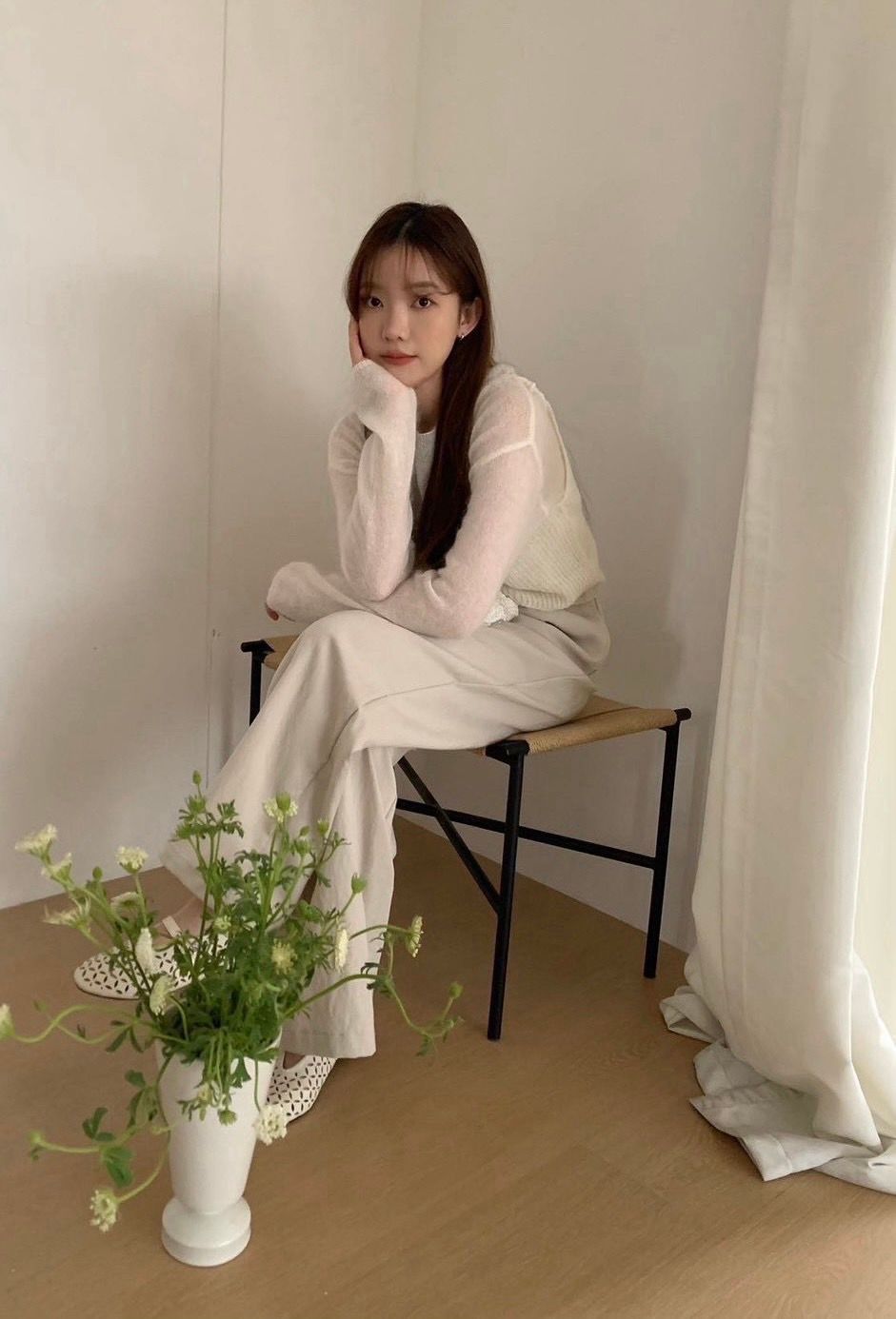 260322鬆緊抽腰荷葉休閒褲