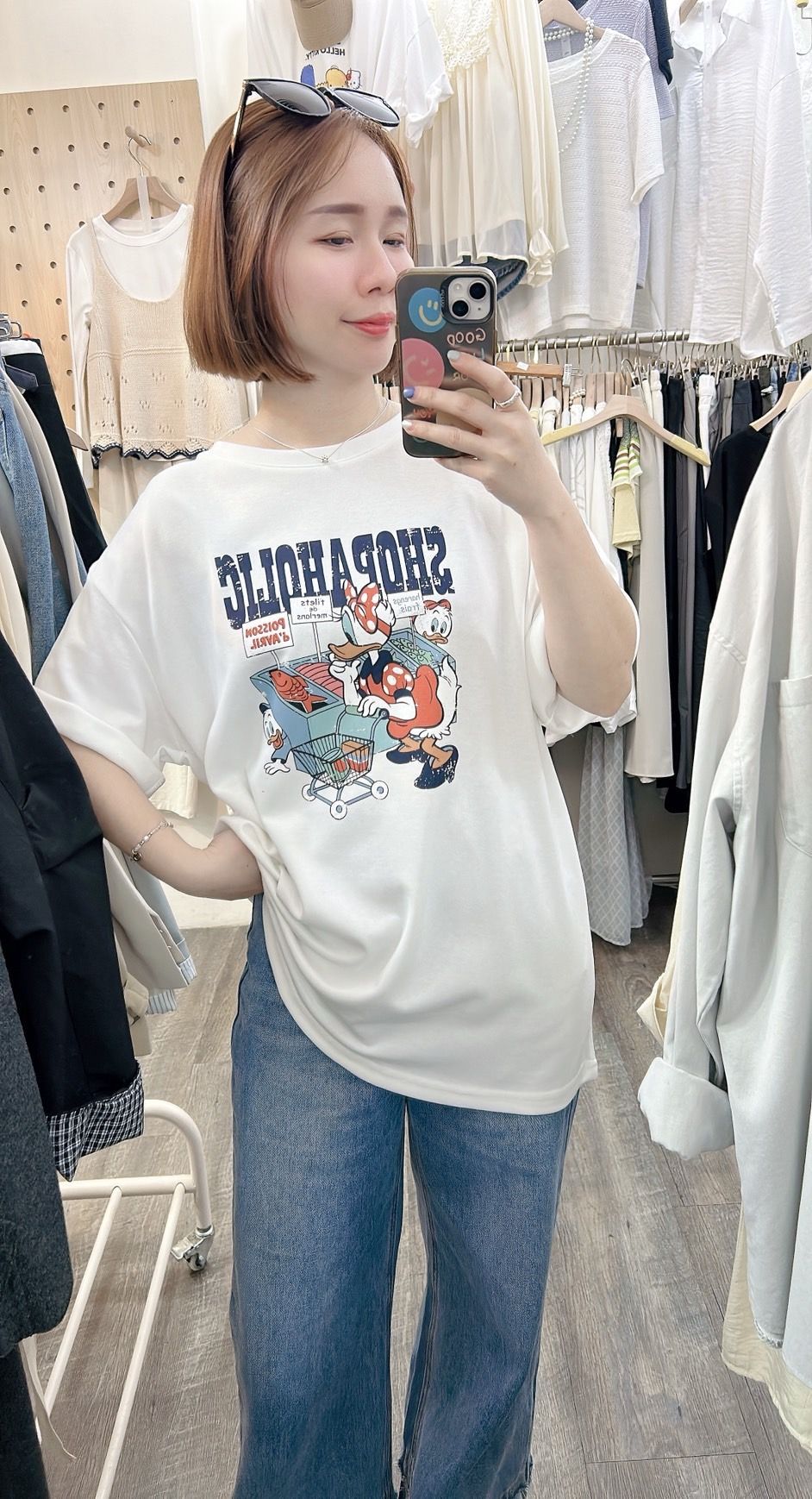 260327高質感唐老鴨可愛寬鬆大版ㄒ恤