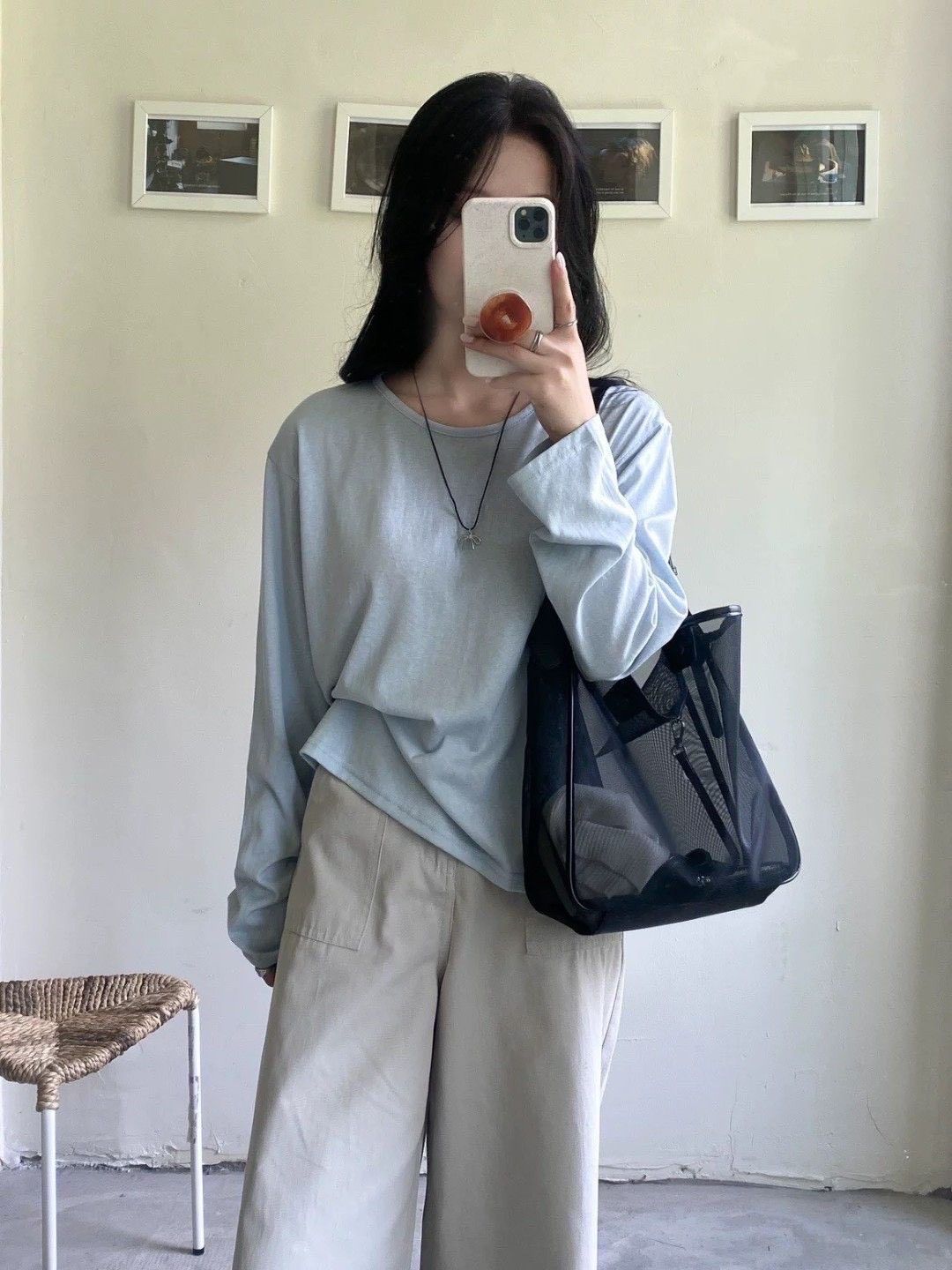 260422無印質感透明網紗托特包